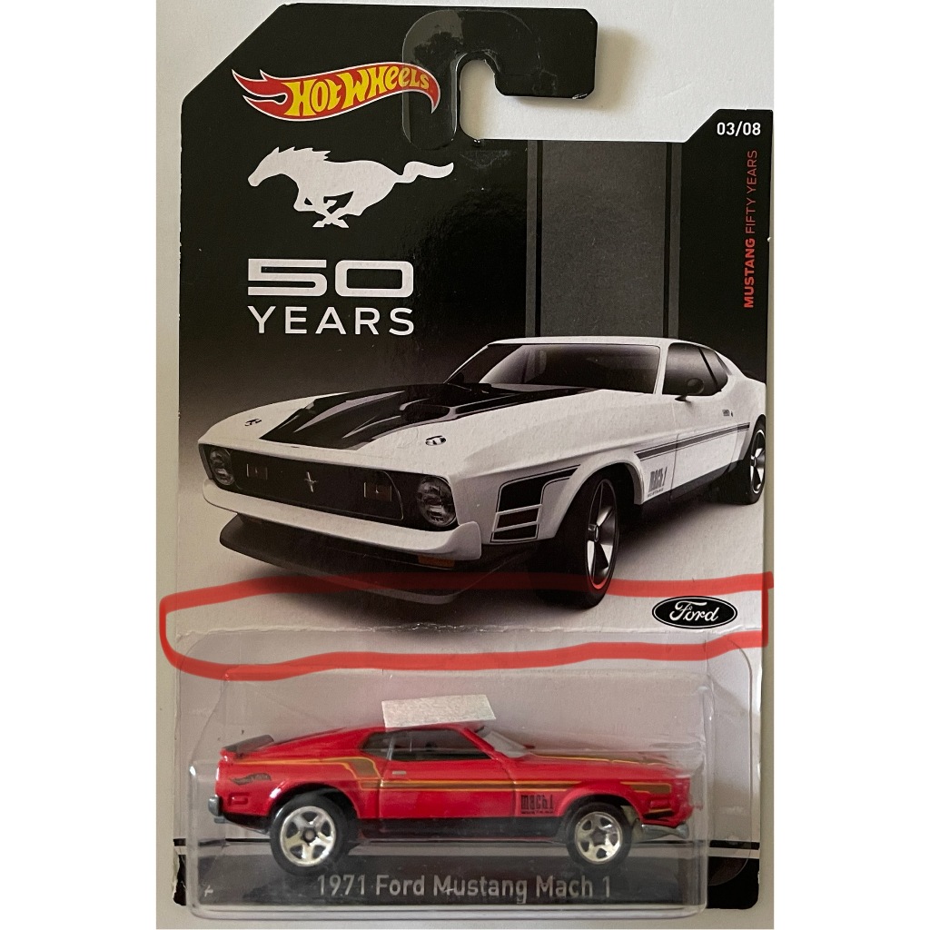 Hot Wheels 1967 Ford Mustang – Maßstab 1:64, Gelb Mit Schwarzen Streifen