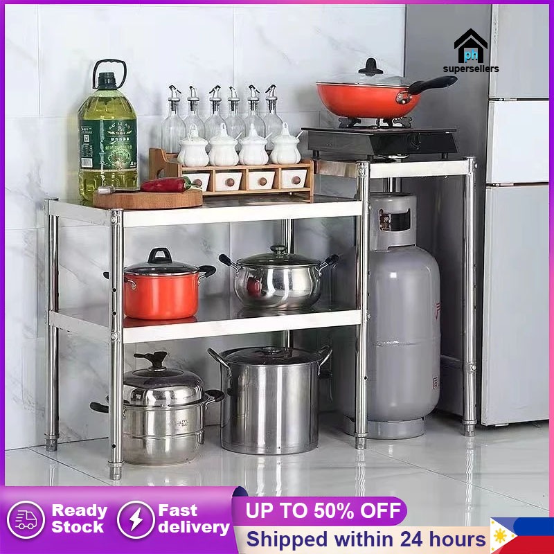 Gas Rack Cooking Table Water Tank 304 Stainless Steel Kitchen Workbench ...