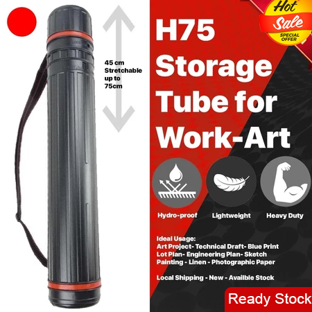 Expandable Drawing Tube | Canister Tube H100 H75 for Blueprint Case ...