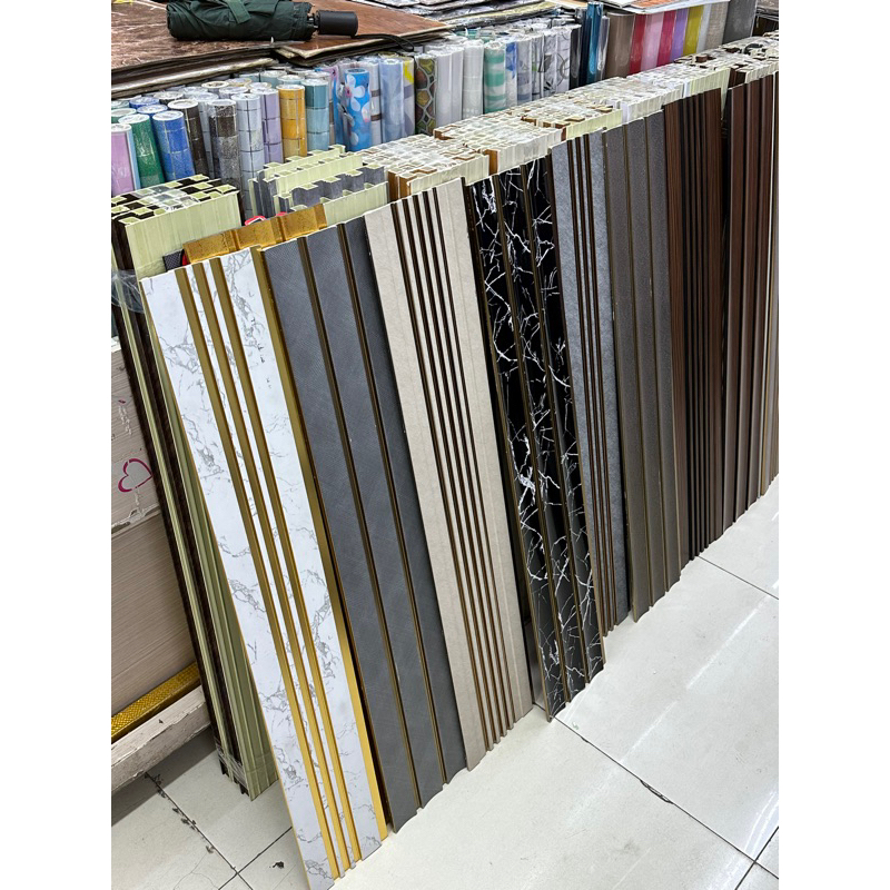 18pcs PVC Wall Panels Ceiling Panel Fluted Panels For Living Room ...