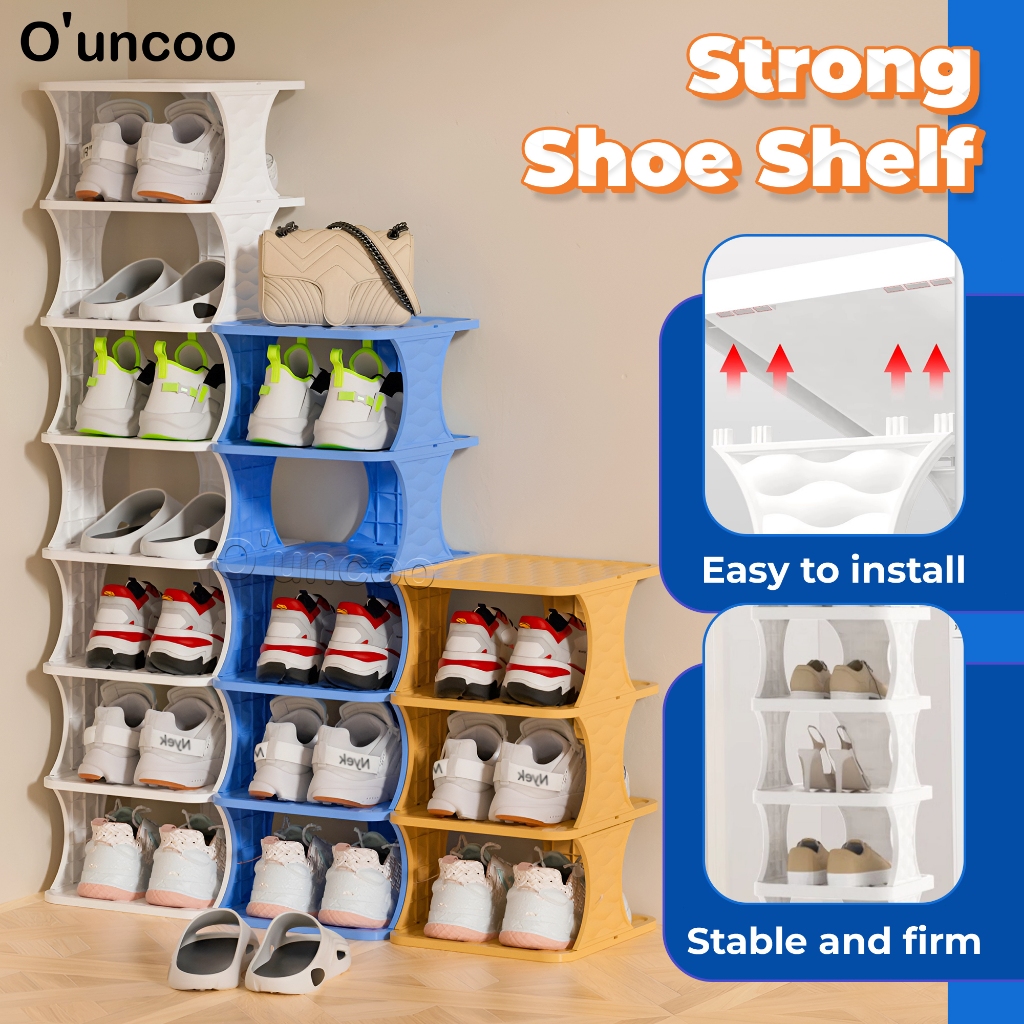 O'uncoo Shoe Rack Organizer Multi-tier Storage Rack Strong Durable DIY ...