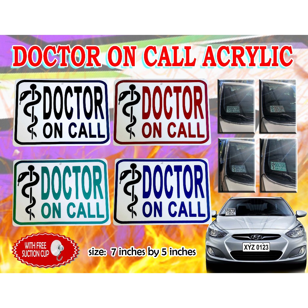MD VINYL CAR PLATES STICKER (DOCTOR ON CALL) | Shopee Malaysia