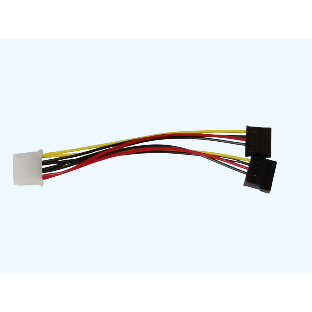 Uxcell SATA Power Splitter Cable - 15 Pin Male To Dual Female Y Cable (8 Inches)