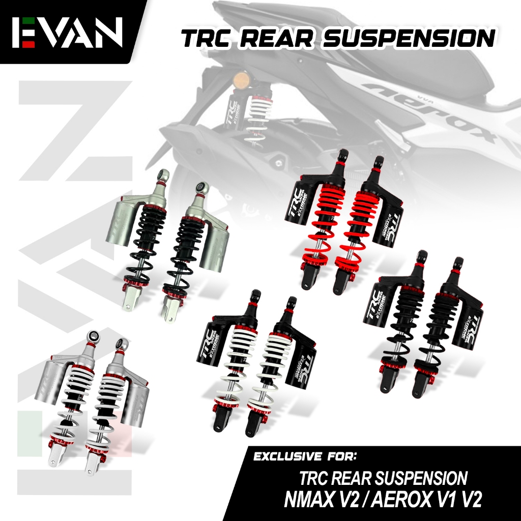 EVAN.PH TRC Racing 305mm Rear Shock Absorber Suspension with Reservoir ...