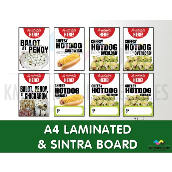 Available Here BALOT, PENOY, CHICHARON, HOTDOG OVERLOAD Signages ...