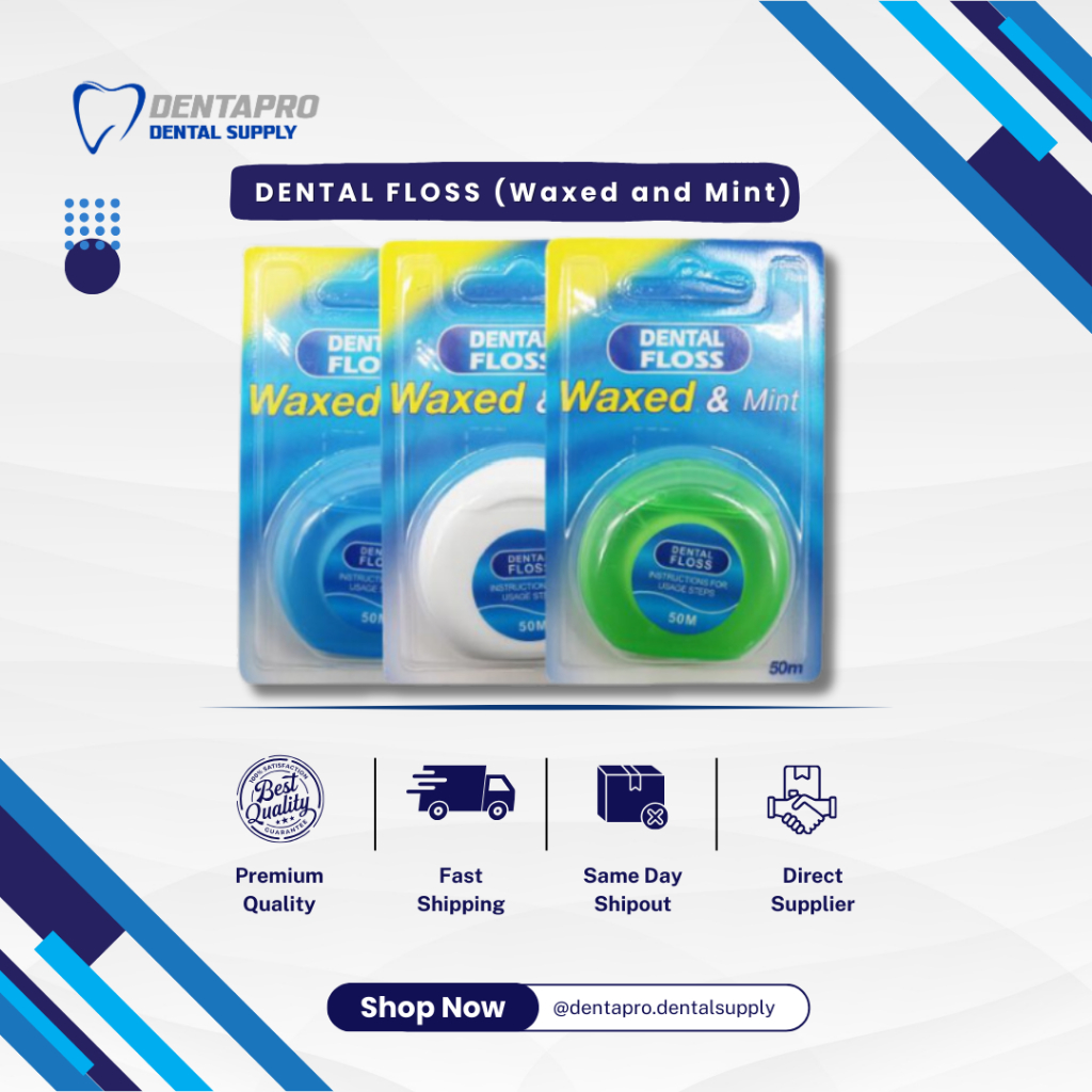 [1 ROLL] Dental Floss | Thread Floss (Waxed and Mint) | Shopee Malaysia
