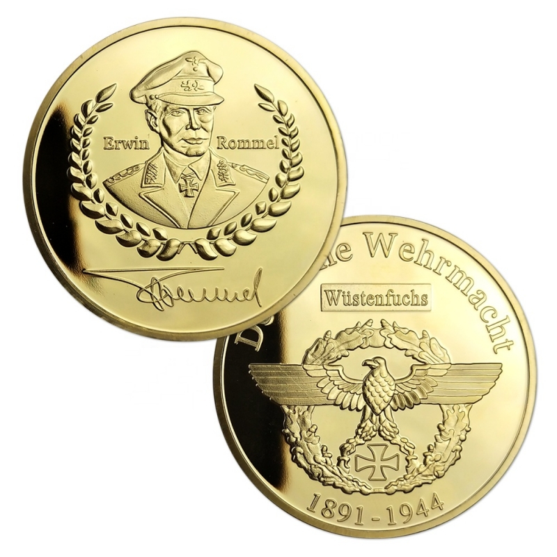 Erwin Rommel WW2 German Commemorative Coin | Shopee Malaysia