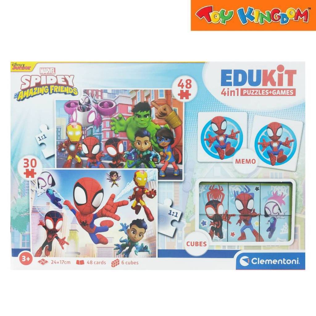 Clementoni Disney Junior Marvel Spidey Amazing Friends Edukit 4in1 ...