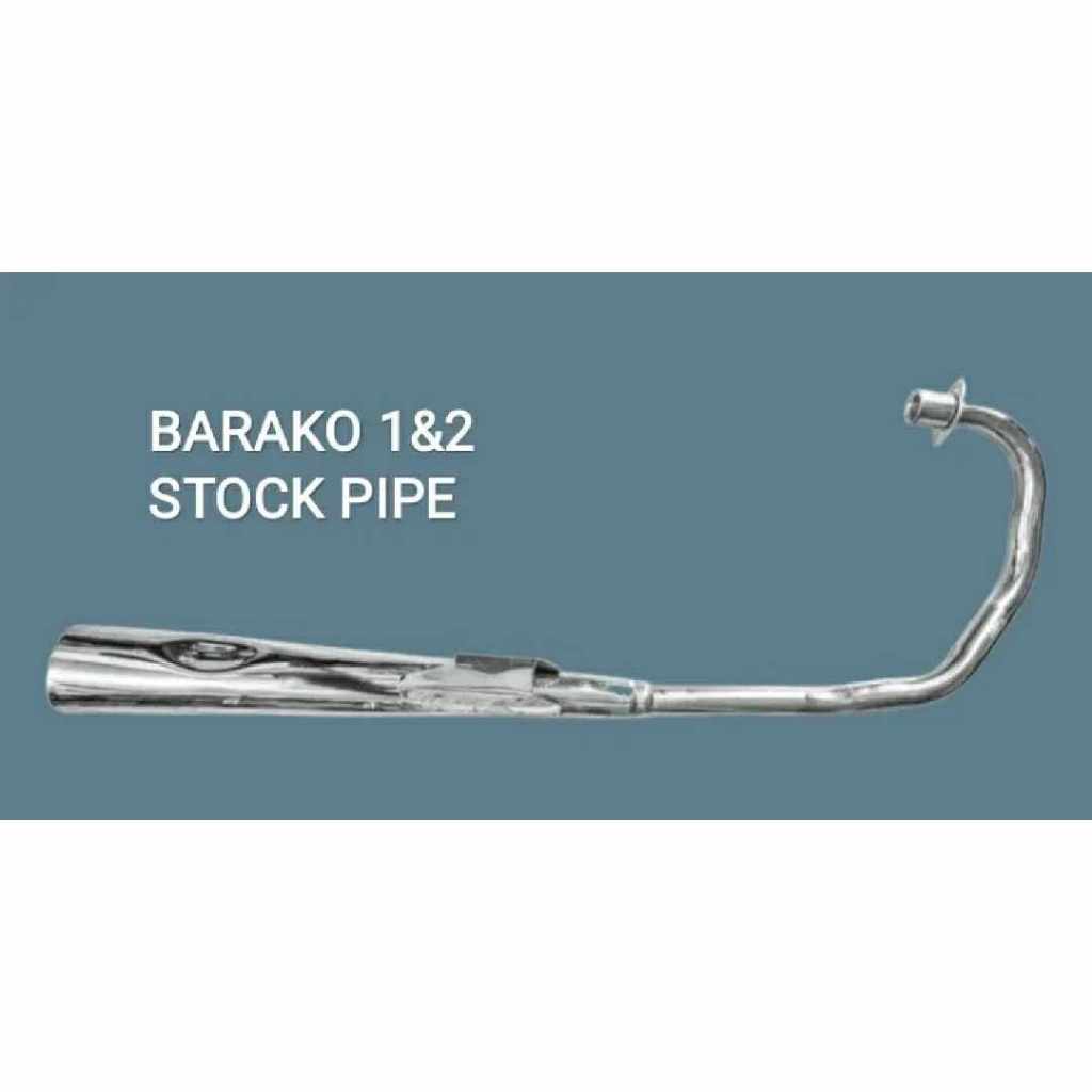Kawasaki Barako 1 & 2 - StockPipe - Stainless - Muffler - (Double Tube ...
