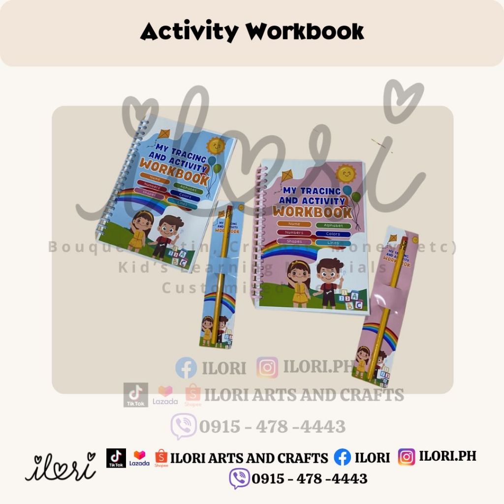 Ilori's Activity Workbook for Kids (70pages + 5pages name tracing ...