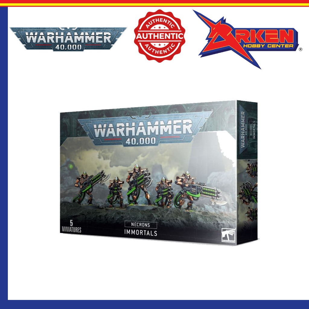 WARHAMMER 40000 - Necrons: Immortals - 5 Miniature | Shopee Malaysia