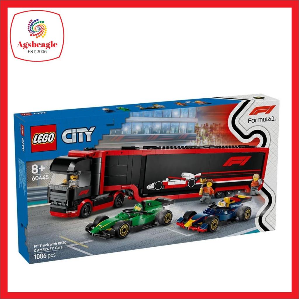 LEGO City Formula 1 F1® Truck with RB20 & AMR24 F1® Cars 60445 main image 0