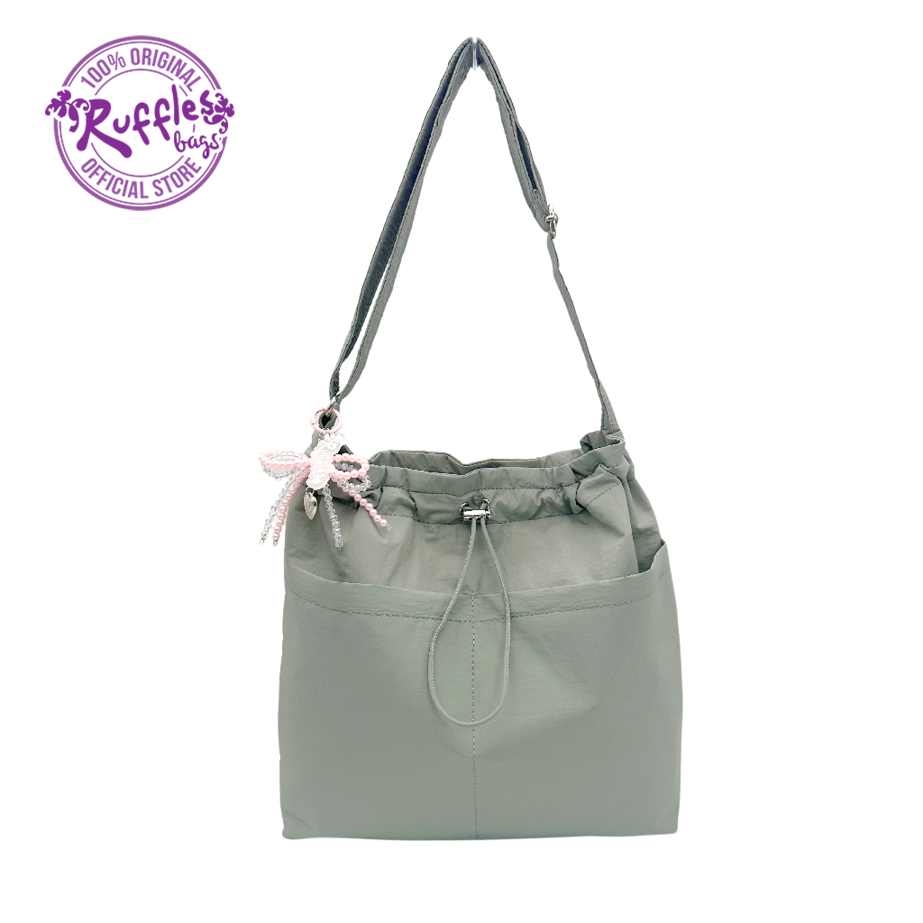 Ruffles Bags Louise 2-Way Crossbody Bucket Bag/Shoulder Bag (Black ...