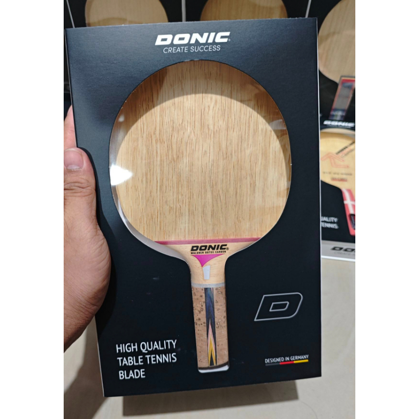 Donic Waldner Dotec Carbon - Bois De Tennis De Table Contrôle Et Vitesse Exceptionnels Avec Technologie Sans Bord