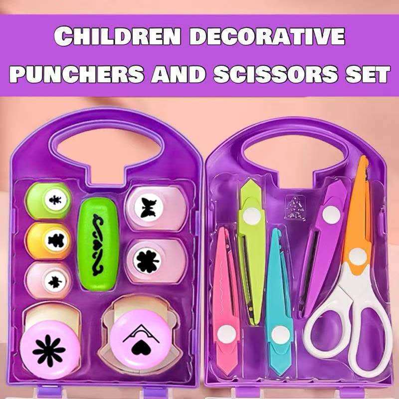 Embossing tool and 5-in-1 detachable lace scissors set | Shopee Malaysia