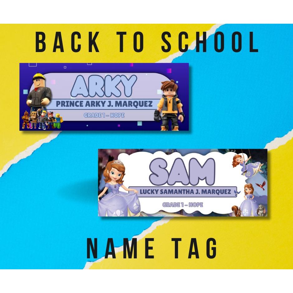 PVC Name Tag Print with free id lace | Shopee Malaysia