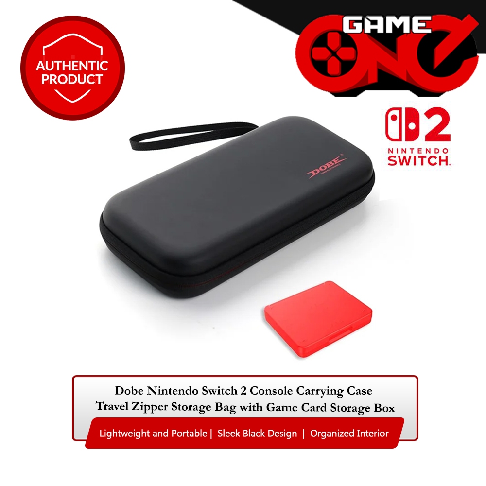 Dobe Nintendo Switch 2 Console Carrying Case Travel Zipper Bag with ...