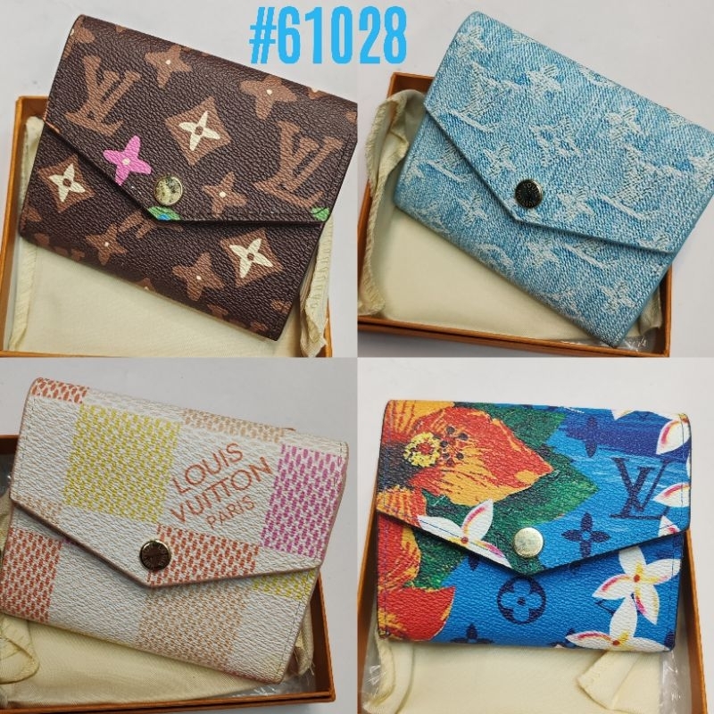 61028 Newest print small bifold wallet (With box) | Shopee Malaysia