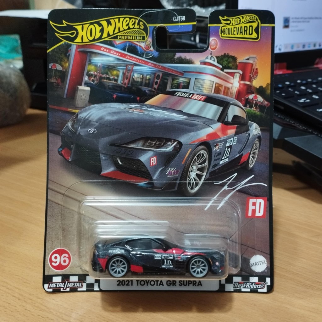 Hot Wheels Premium 2021 Toyota GR Supra (Metallic Black) Boulevard ...