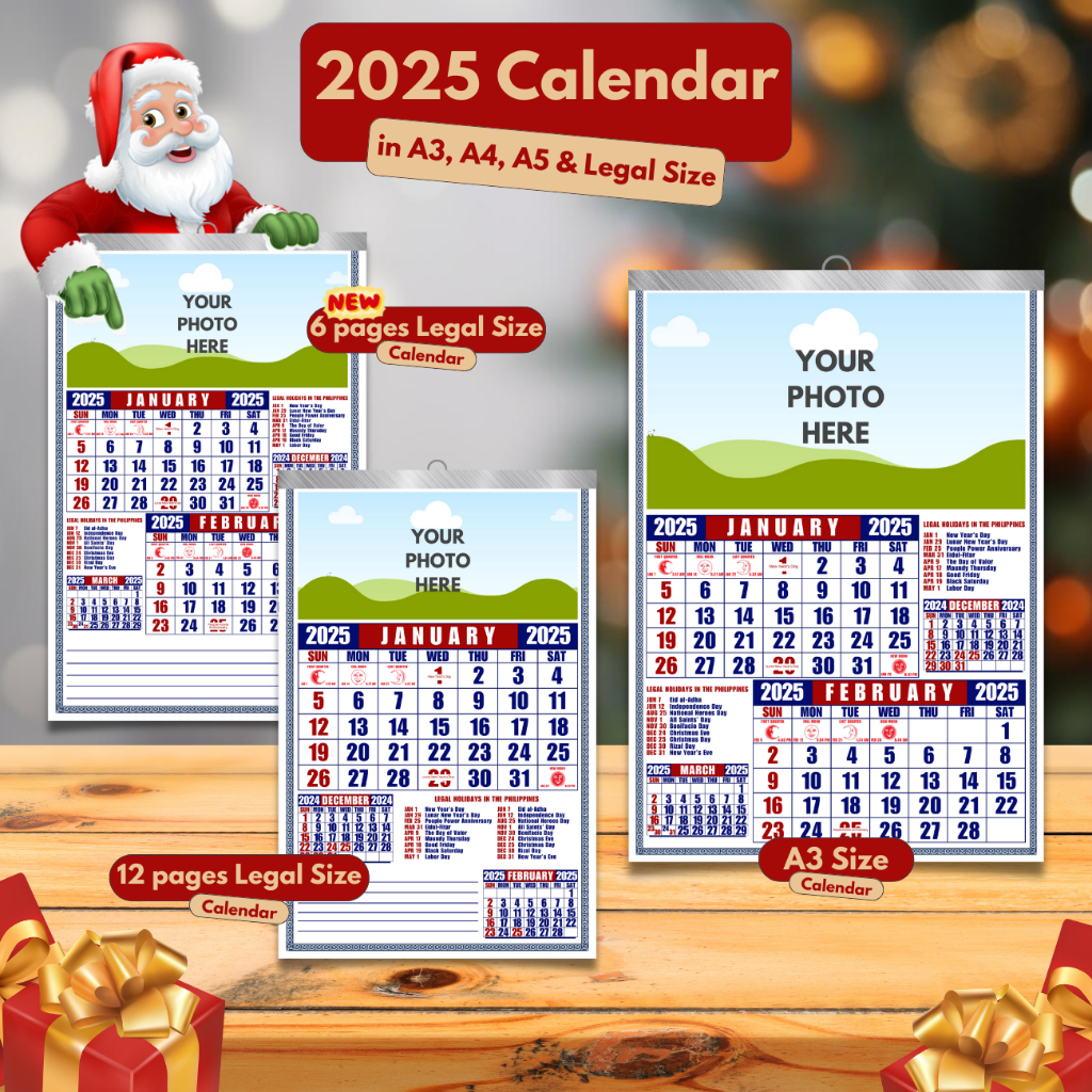 MINIMUM 20pcs Customized 2025 Calendar | A3 / A4 Size | Quality Print