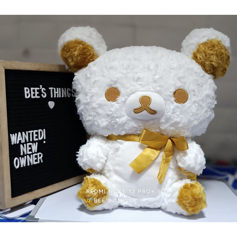 Rilakkuma White Rose Plush Doll | Shopee Malaysia