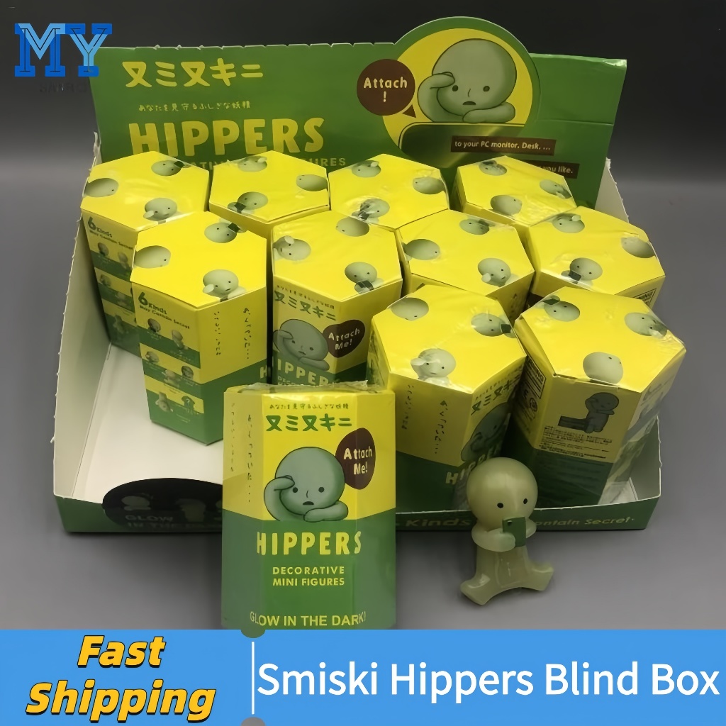 Sonny Angel Smiski Hippers Blind Box Mini Luminous Green Doll