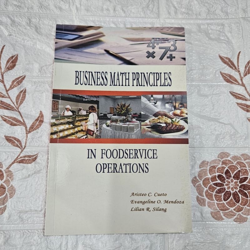 Business Math Principles in Foodservise Operations By:Cueto | Shopee ...