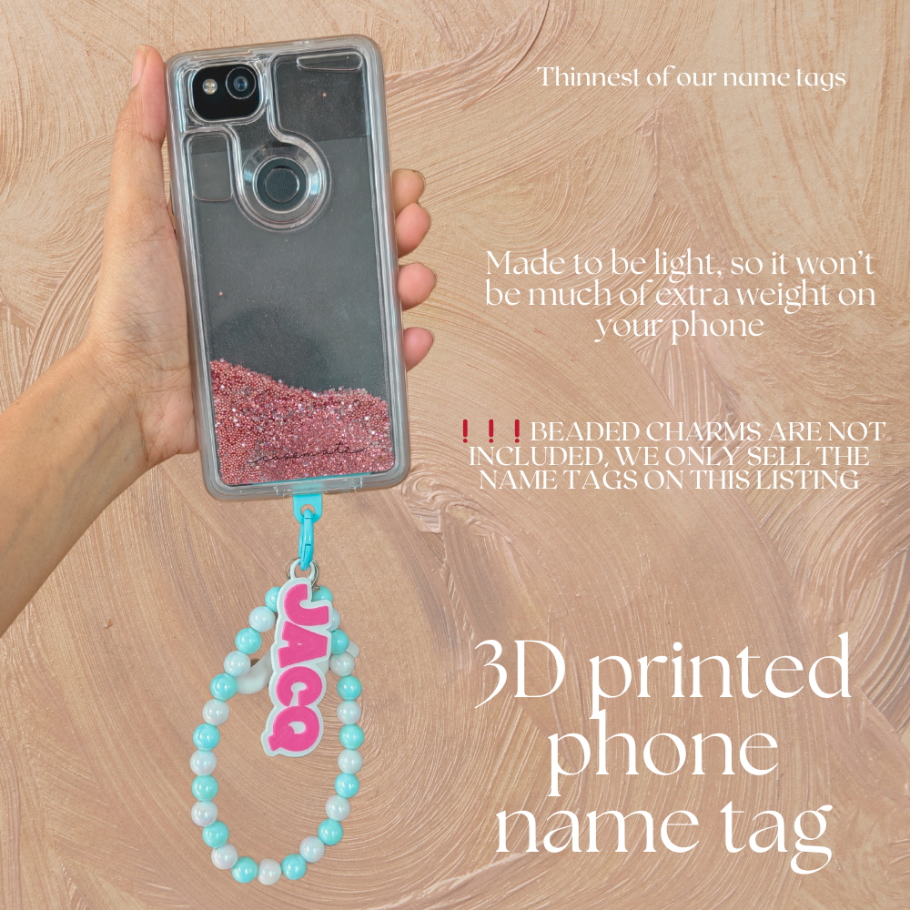 Customized 3D Printed Cellphone Name Tag | Shopee Malaysia