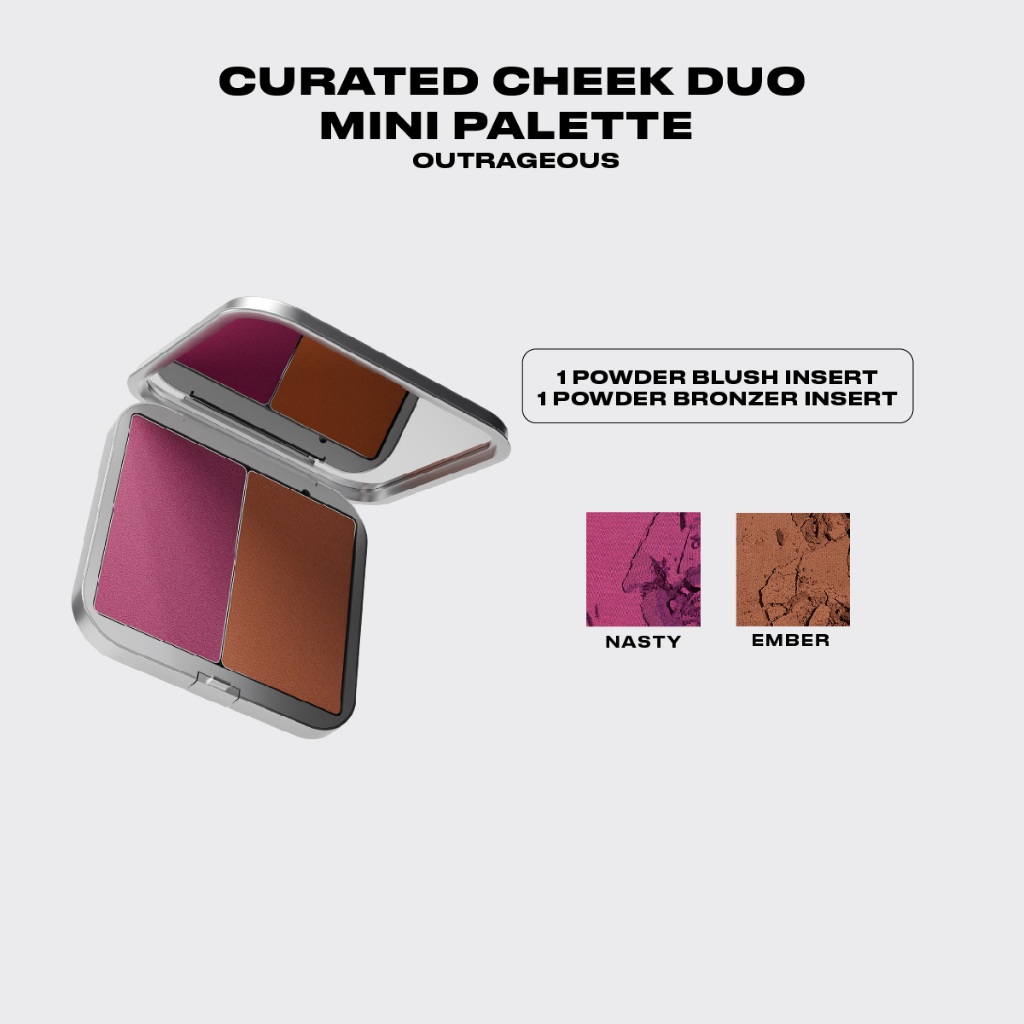 Issy Curated Cheek Duo Mini Palette in Outrageous | Shopee Malaysia