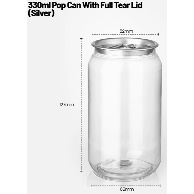 100 pcs POP CAN WITH LIDS ( NO PRINT ) | Shopee Malaysia