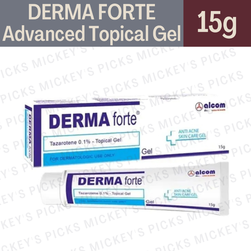 Derma Forte Advanced Topical Gel 15g - Anti-Acne with Tazarotene, CoQ10 ...