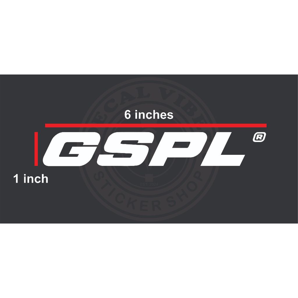 GSPL STICKER HIGH QUALITY AND WATERPROOF VINYL | Shopee Malaysia