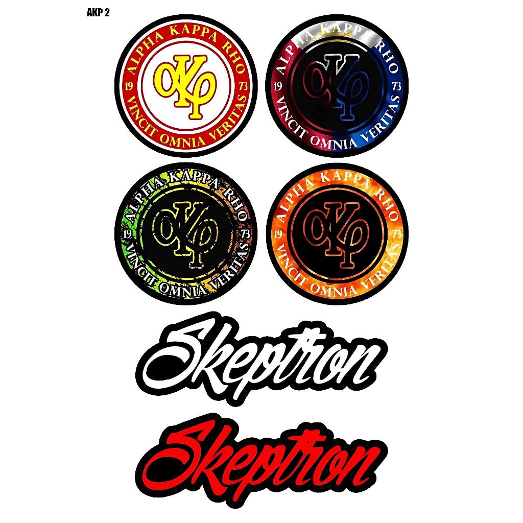 Akp Alpha Kappa Rho Sticker Pack Waterproof Sticker Pack | Shopee Malaysia