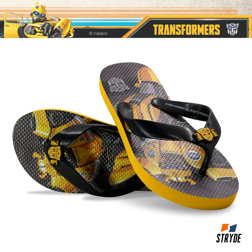 Hasbro Transformers Slippers Zaire Yellow Orange Shopee Malaysia
