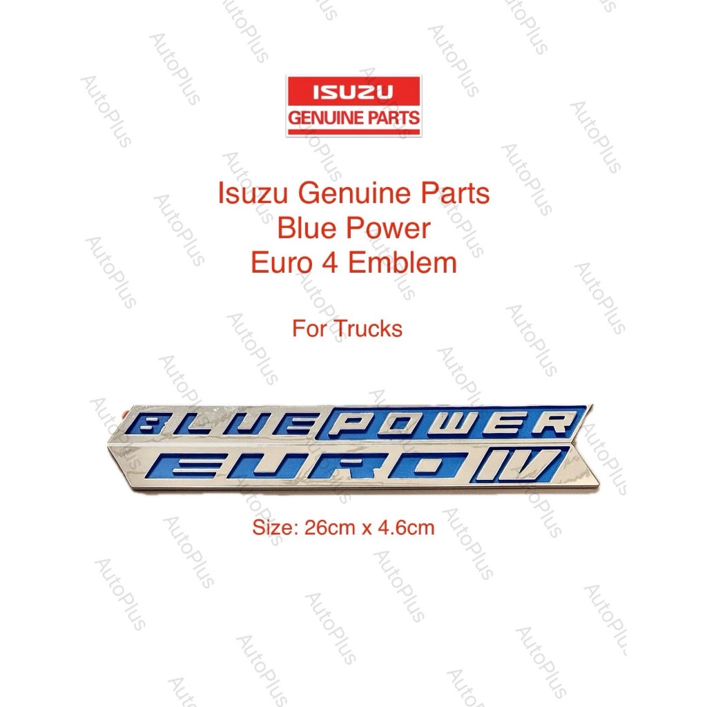 Isuzu Parts BLUE POWER EURO IV Sticker Decal or Emblem for Trucks ...