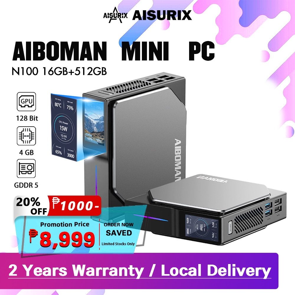 AISURIX Mini PC Alder Lake N100 Win10 Win11 Desktop Computer 12th Gen ...
