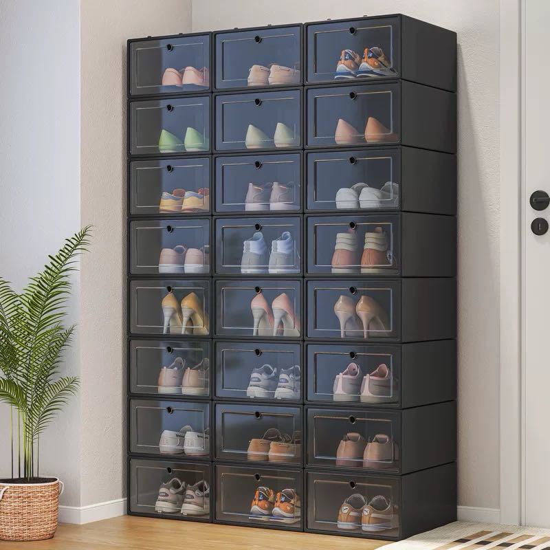 Large Size Colorful Shoe Box Sports Shoes High Heels Shoes Rack Storage ...
