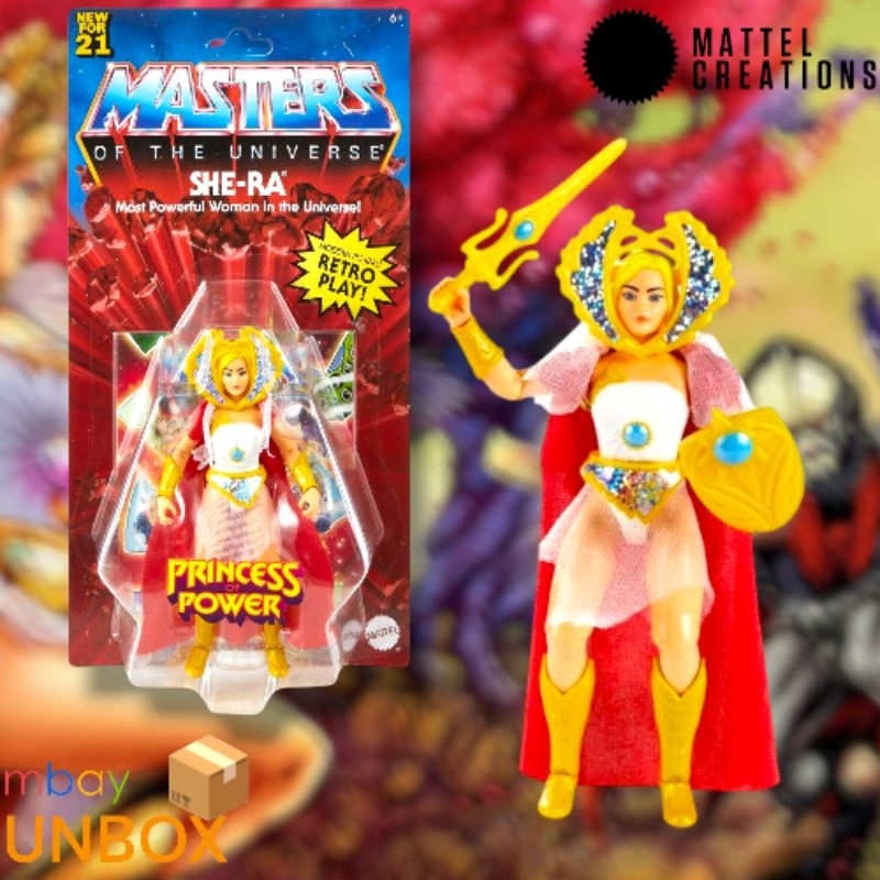 Masters Of The Universe Origins - She-Ra Action Figure Con Accessori - Giocattolo Per Bambini 6+ Anni - GVW62 - 6