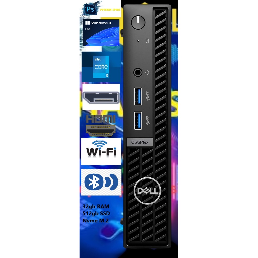 Dell OptiPlex 7010 MFF Micro Form Factor Desktop Computer - 13th Gen ...