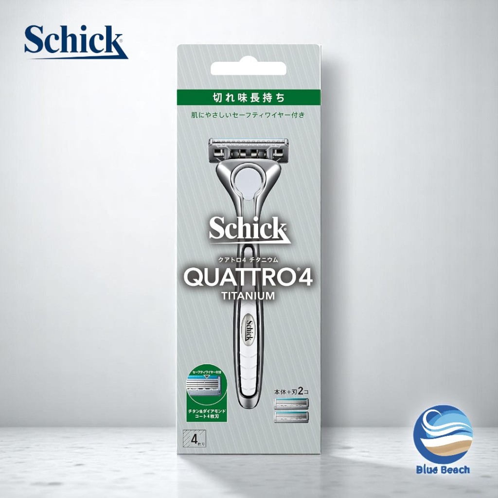 Schick Quattro 4 Titanium Razor/German Technology/Safety Wire for Men ...