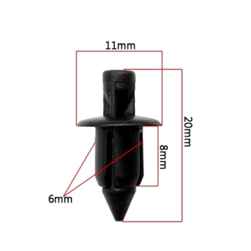 Push Pin Rivet 6mm, 7mm and 8mm | Shopee Malaysia