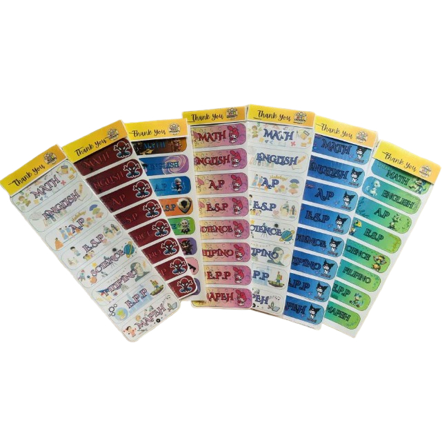 SUBJECT LABEL STICKER | Shopee Malaysia