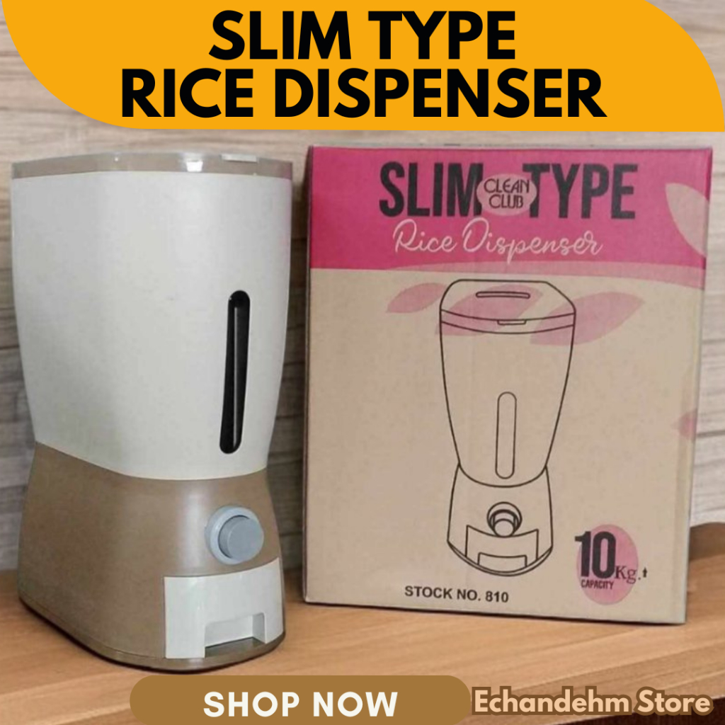 Clean Club 810 Slim Type Rice Dispenser – 10kg Capacity | Space-Saving ...