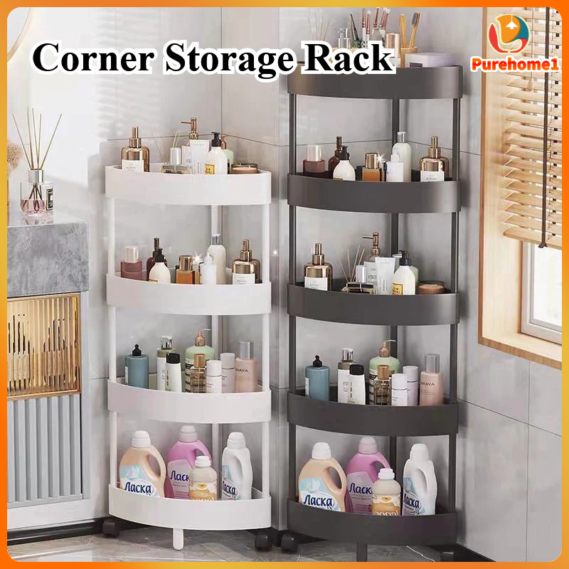 Tri-Corner Bathroom Rack Corner Storage Rack Multipurpose Bathroom Rack ...