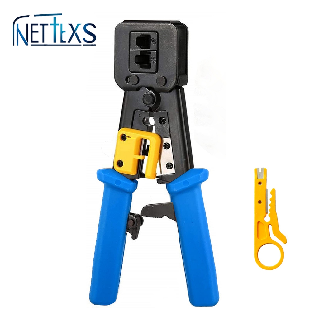 NetCraft RJ45 Crimping Tool for Passthrough RJ45 Connector Ergonomic ...