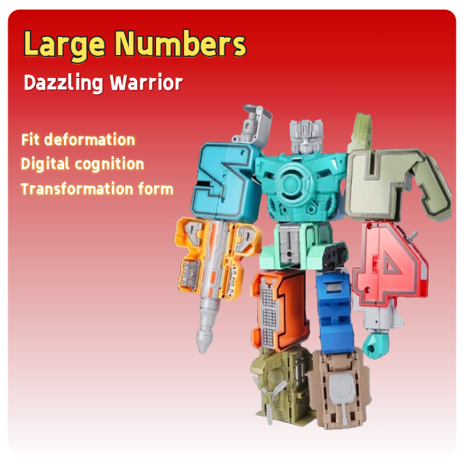 Number Deformation Robot Toys, Assemble Building Blocks Kits Digital ...