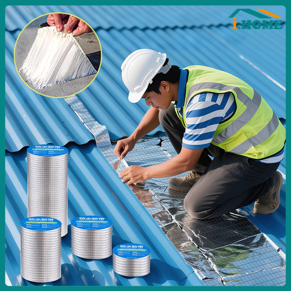 10/20/30cm Roof Tape Aluminum Foil Butyl Waterproof Tape For Roof Leak ...