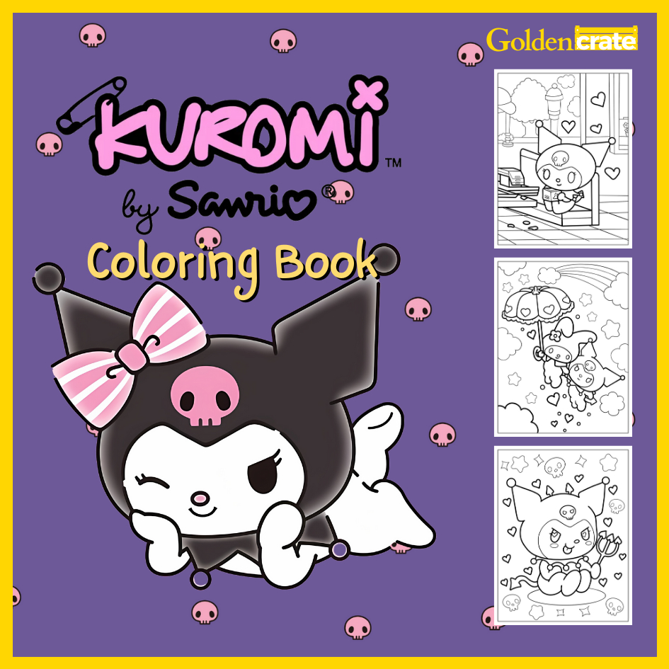 Kuromi Coloring Book for Kids – 20 Pages of Fun, Creativity, & Motor ...