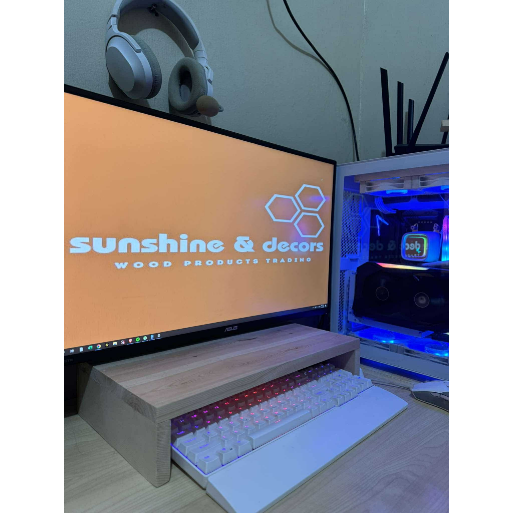 Monitor Riser, Monitor Stand, Wooden Riser Big, Grazing Table | Shopee ...