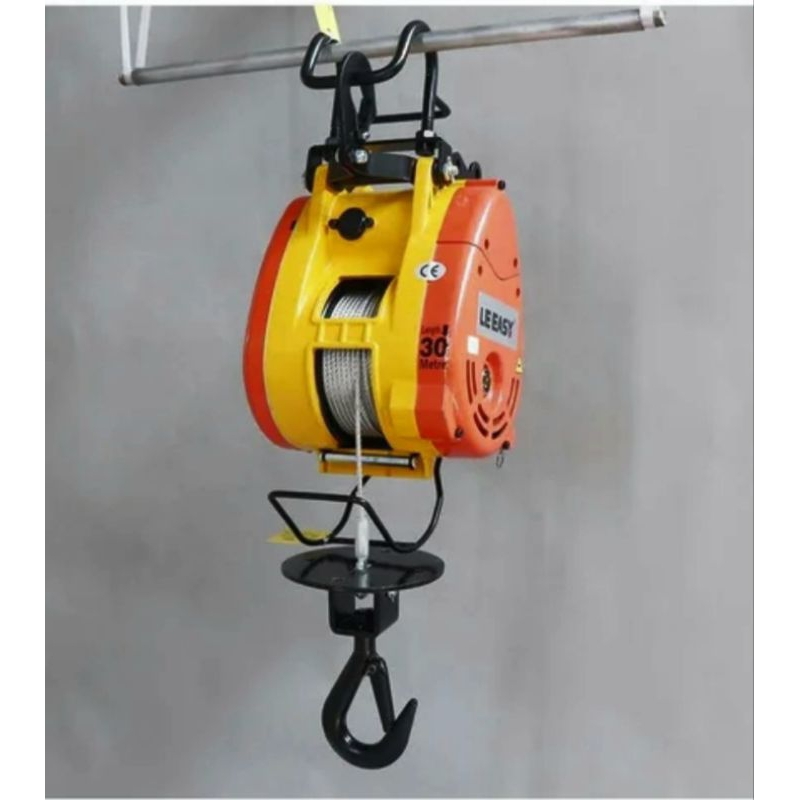 Wire Rope Electric Hoist 220V single phase auto reverse 250kg 30meters ...